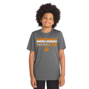 Barnstormers Sport-Tek YOUTH Posi-UV short Sleeve Tee -Dark Smoke Grey
