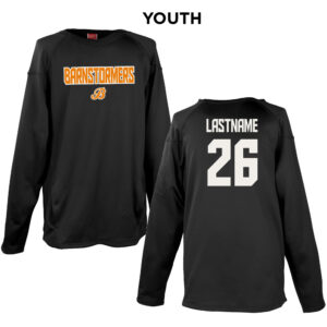 Barnstormers Rawlings YOUTH Performance Dugout Fleece Crewneck -Black
