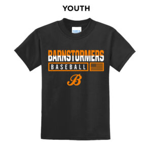 Barnstormers Youth Short Sleeve Tee-Black