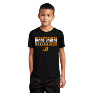 Barnstormers Sport-Tek YOUTH Posi-UV short Sleeve Tee  -Black