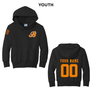 Barnstormers Youth Fleece Hooded Sweatshirt-Black