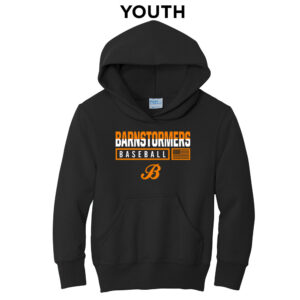 Barnstormers Youth Fleece Hooded Sweatshirt-Black