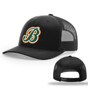 Barnstormer Boltz SB Richardson Pro Crown Mesh Back solid color Adjustable back cap Solid- Black