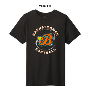Barnstormer Boltz SB  Youth Perfect Tri blend Tee-Black