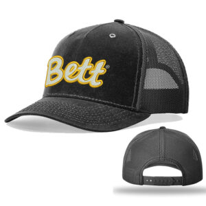 Bett Richardson  Hawthorne Trucker  Mesh Back Adjustable back cap Solid-Black