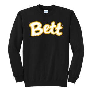 Bett Unisex Fleece Crewneck Sweatshirt-Black