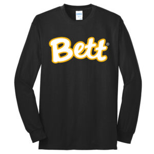 Bett Unisex Cotton Long Sleeve Tee-Black