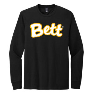Bett Unisex Perfect Blend CVC Long Sleeve Tee-Black