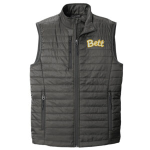 Bett Port Authority Packable Puffy Vest Men-Sterling Grey/Graphtie