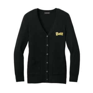 Bett Port Authority Women’s Easy Care Button-Up Cardigan Sweater-Black