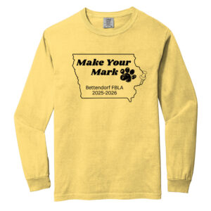 Bett Adult Comfort Colors Heavyweight Ring Spun Long Sleeve Tee-Butter