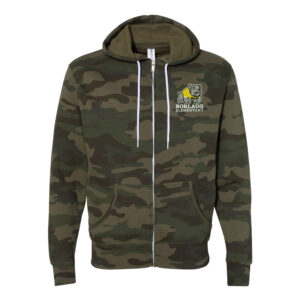 Borlaug Elementary Independent Trading Co.Unisez  Full-Zip Hooded Sweatshirt-Forest Camo