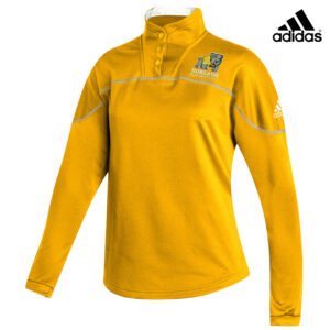Borlaug Elementary Adidas Women’s Team Issue color block 1/4 snap pullover -Gold