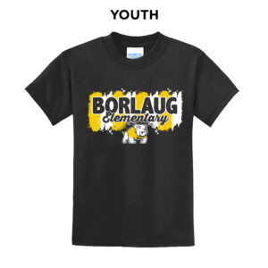 Borlaug Elementary Youth Short Sleeve Tee-Black