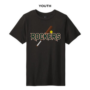 Barnstormer Rockers  Youth Perfect Tri blend Tee-Black