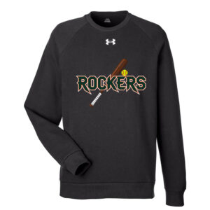 Barnstormer Rockers Under Armour UA Rival Fleece Crewneck Sweatshirt Adult-Black