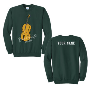 Boone Orchestra Unisex Fleece Crewneck Sweatshirt-Dark Green