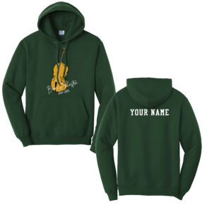 Boone Orchestra Unisex Fleece Hooded Sweatshirt-Dark Green