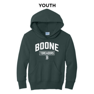 Toreadors Youth Fleece Hooded Sweatshirt-Dark Green