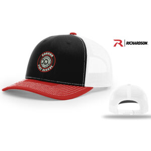 Coggan Fire Richardson Pro Mesh Adjustable Trucker Cap Tri Color-Black/White/Red