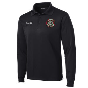 Coggan Fire Sport-Tek Men – Long Sleeve Micropique Sport-Wick Polo-Black