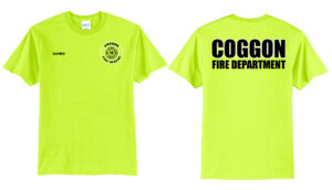 Coggan Fire Unisex Short Sleeve Tee-Safety Green