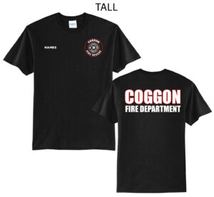 Coggan Fire Tall Short Sleeve Tee-Black