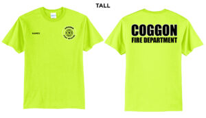 Coggan Fire Tall Short Sleeve Tee-Safety Green