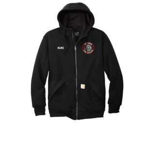 Coggan Fire Carhartt Adult Midweight Thermal-Lined Full-Zip Sweatshirt-Black