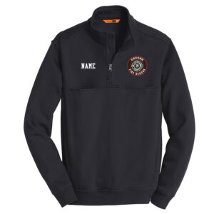 Coggan Fire CornerStone Men 1/2-Zip Job Shirt-Dark Navy