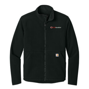 Clinton Game Day  Carhartt Men Textured Full-Zip Fleece Jacket-Black