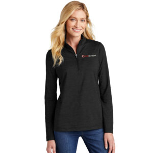 Clinton Game Day TravisMathew Ladies Crestview 1/4-Zip-Black