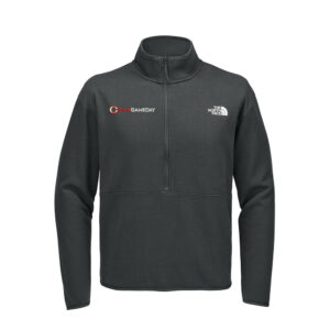 Clinton Game Day The North Face Men Double-Knit 1/2-Zip Fleece-Asphalt Grey
