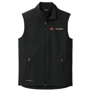 Clinton Game Day Eddie Bauer Men Stretch Soft Shell Vest-Black
