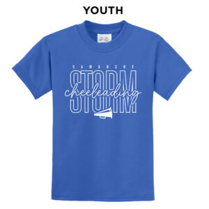 Camanche Cheer Youth Short Sleeve Tee-Royal
