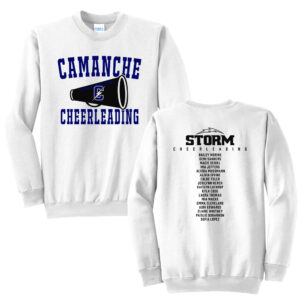 Camanche Cheer Unisex Basic Crewneck Sweatshirt-White