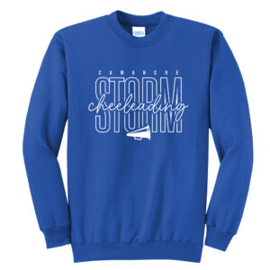 Camanche Cheer Unisex Fleece Crewneck Sweatshirt-Royal