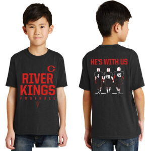 CMS Kings Football Youth Short Sleeve Tee-Black