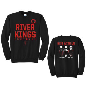 CMS Kings Football Unisex Fleece Crewneck Sweatshirt-Black