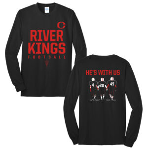 CMS Kings Football Unisex Long Sleeve Tee-Black
