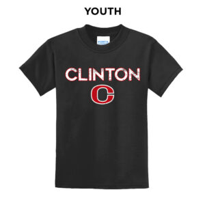 Clinton Youth Short Sleeve Tee-Black