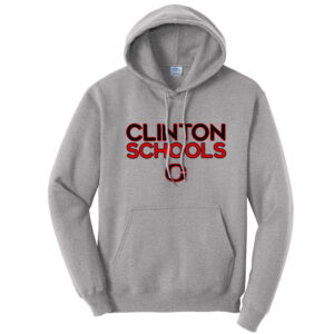 Clinton Unisex Fleece Hooded Sweatshirt-Athletic Heather