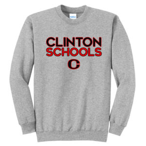 Clinton Unisex Fleece Crewneck Sweatshirt-Athletic Heather