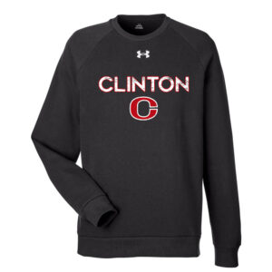 Clinton Under Armour UA Adult Rival Fleece Crewneck Sweatshirt-Black