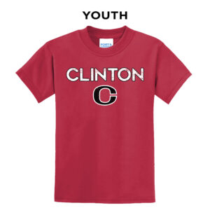 Clinton Youth Short Sleeve Tee-Red