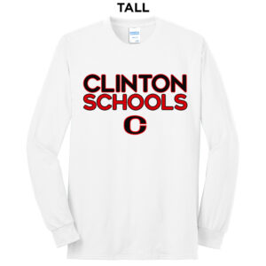 Clinton Tall Long Sleeve Tee-White