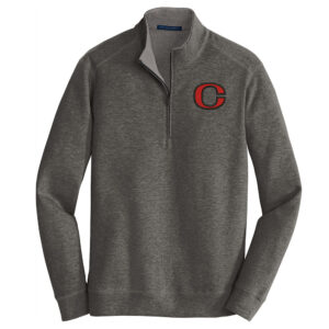 Clinton Port Authority Interlock 1/4 Zip Men-Heather Grey/Charcoal Heather