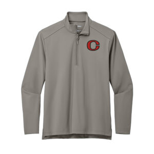 Clinton Port Authority men C-FREE Double Knit 1/4-Zip-Smoke Grey