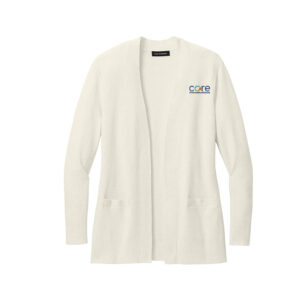 Core Plastech Port Authority Women’s Easy Care Open-Front Cardigan Sweater-Oatmeal Heather