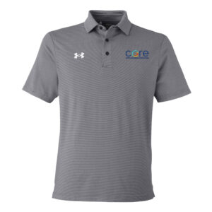 Core Plastech Under Armour DRIVE Team Stripe Premium Polo – BLACK (L-3X)